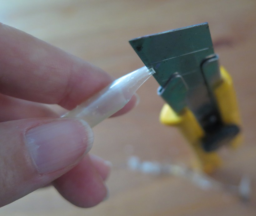 6-Inciser le bout en 2