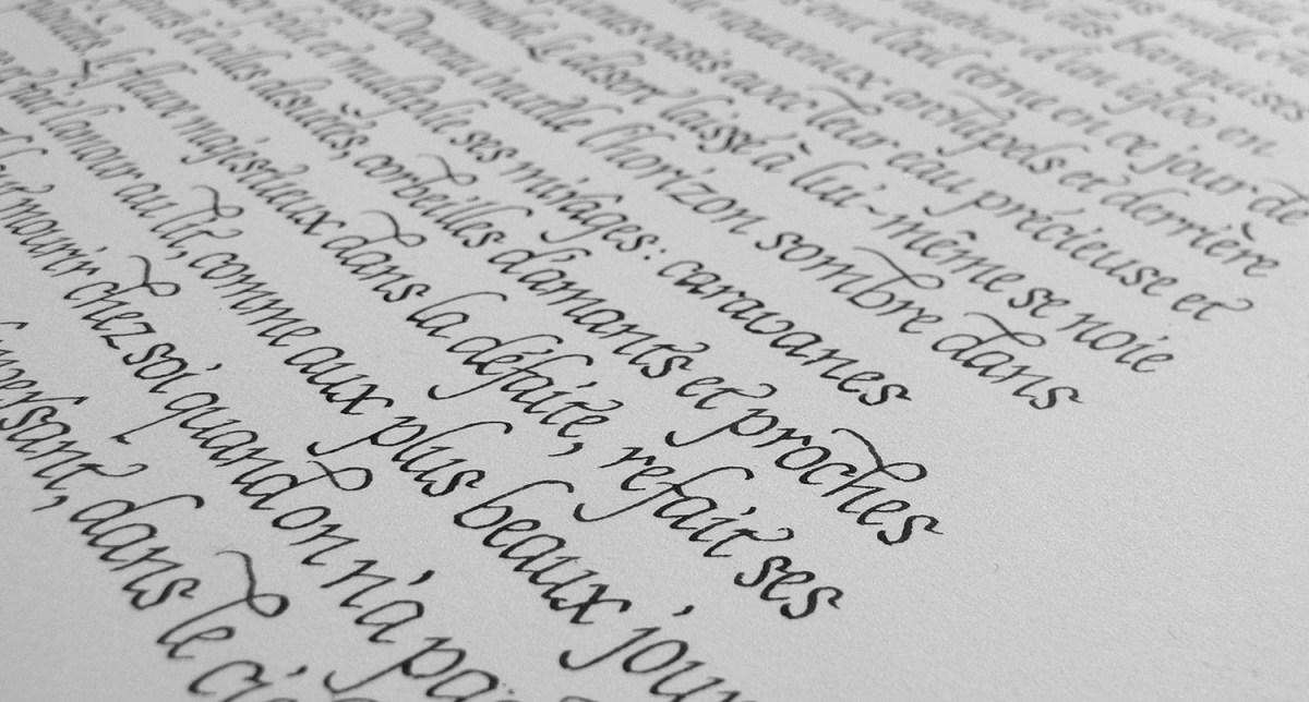 Cours de calligraphie – Atelier enluminure Marie-Eve